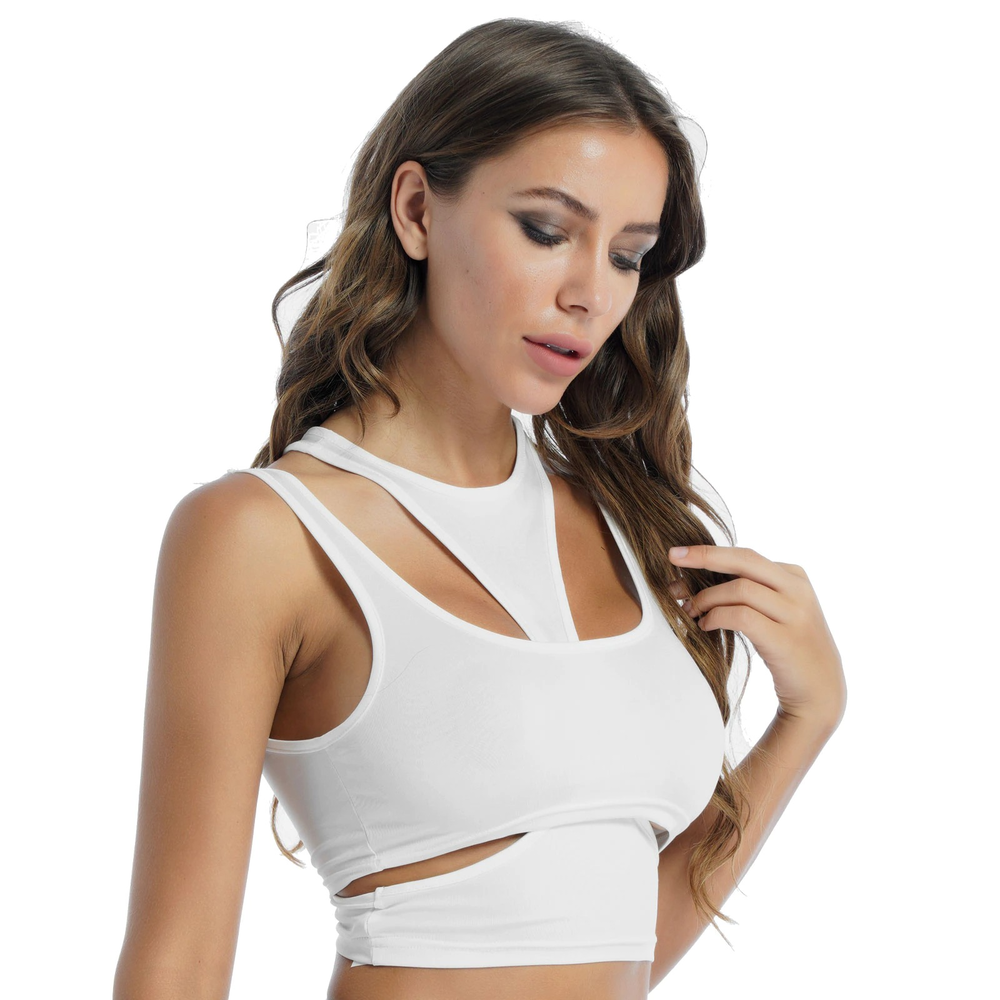 Casual Fitness Sleeveless Tank Top / Women's Hollow Out Fashion Top