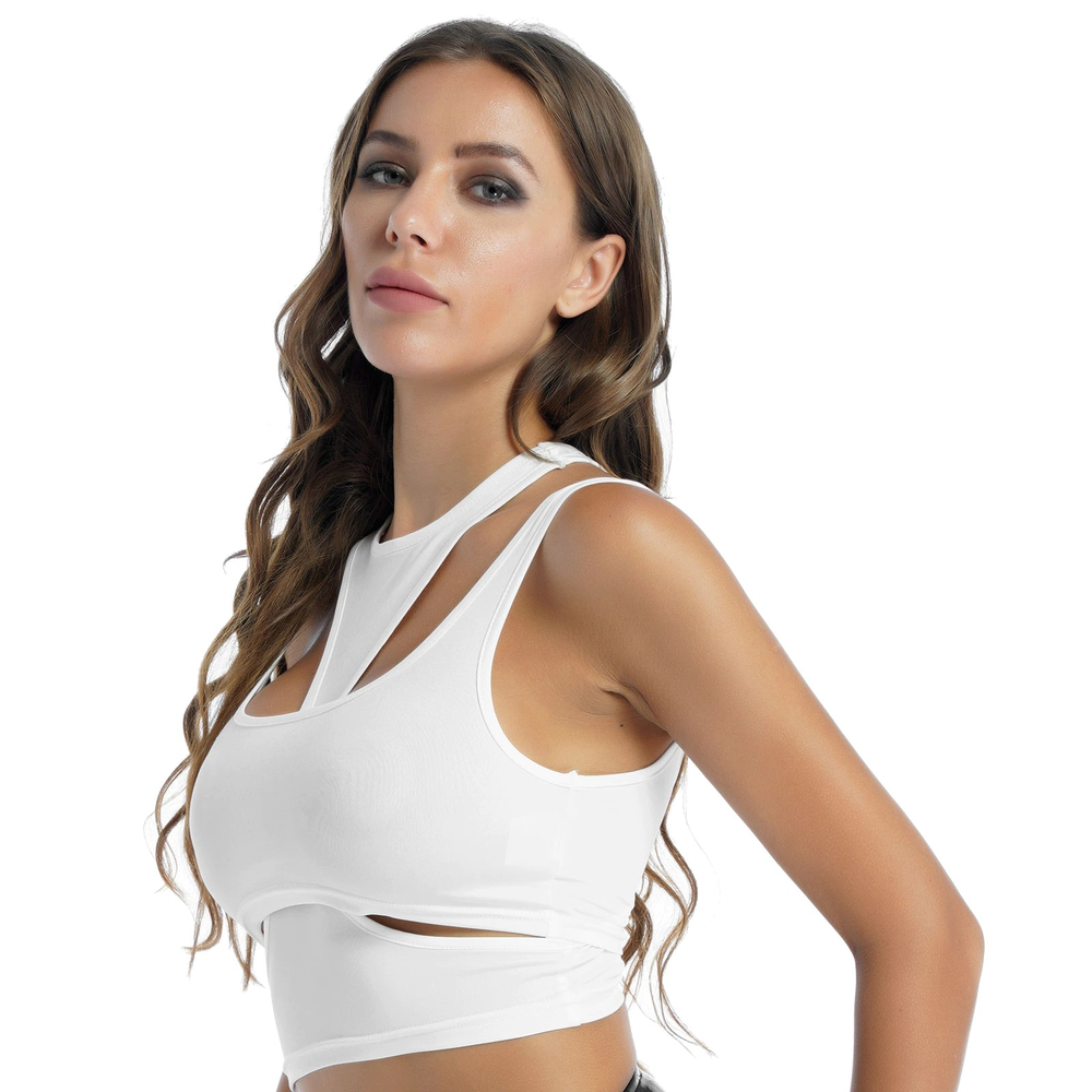Casual Fitness Sleeveless Tank Top / Women's Hollow Out Fashion Top