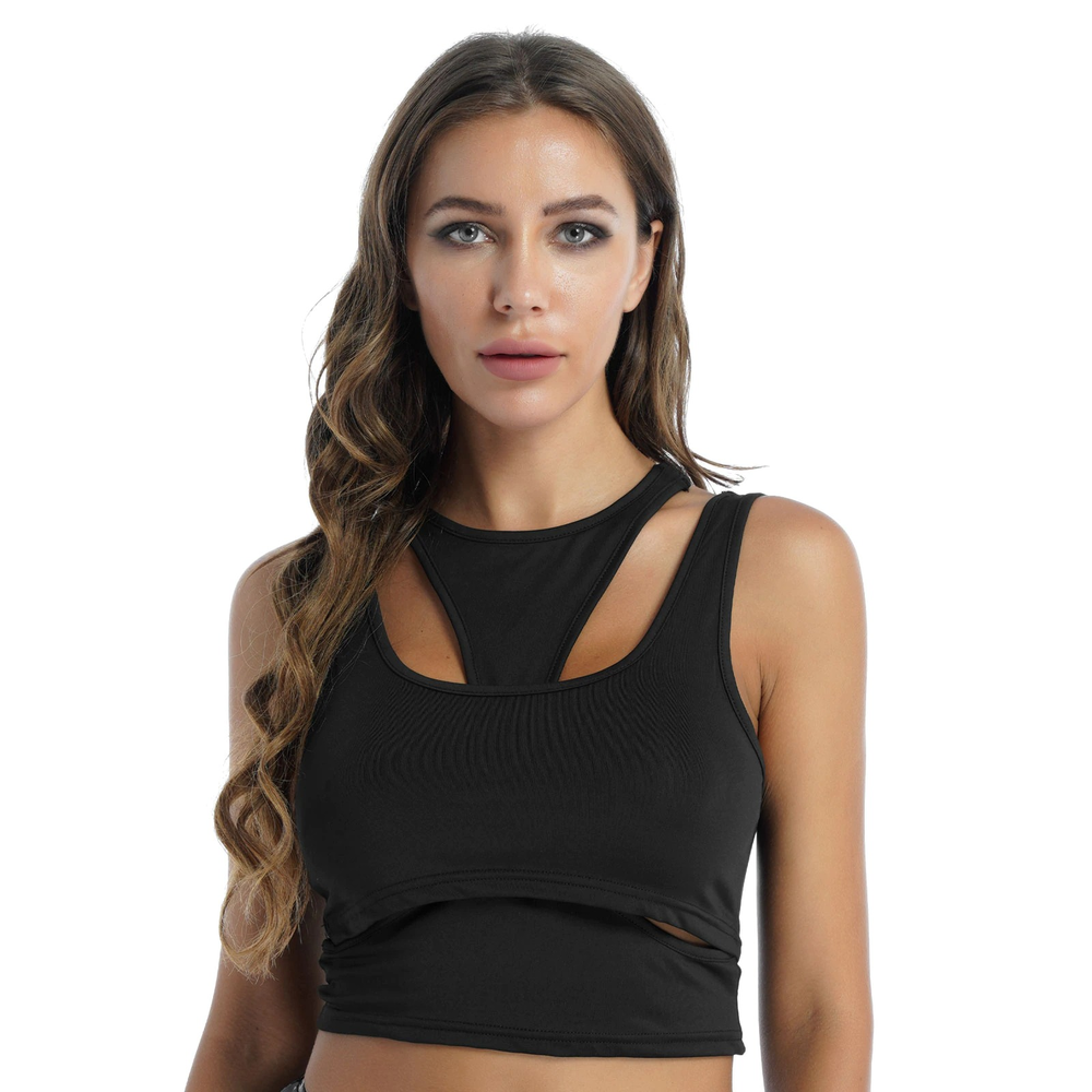 Casual Fitness Sleeveless Tank Top / Women's Hollow Out Fashion Top