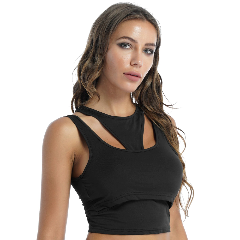 Casual Fitness Sleeveless Tank Top / Women's Hollow Out Fashion Top