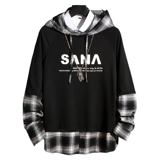 Casual Mens Hoodies With Stylish Letter Print / Cool Daily Sweatshirt