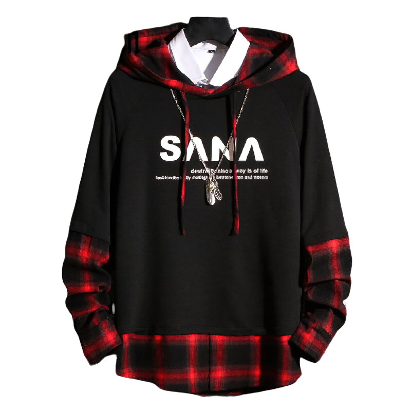 Casual Mens Hoodies With Stylish Letter Print / Cool Daily Sweatshirt