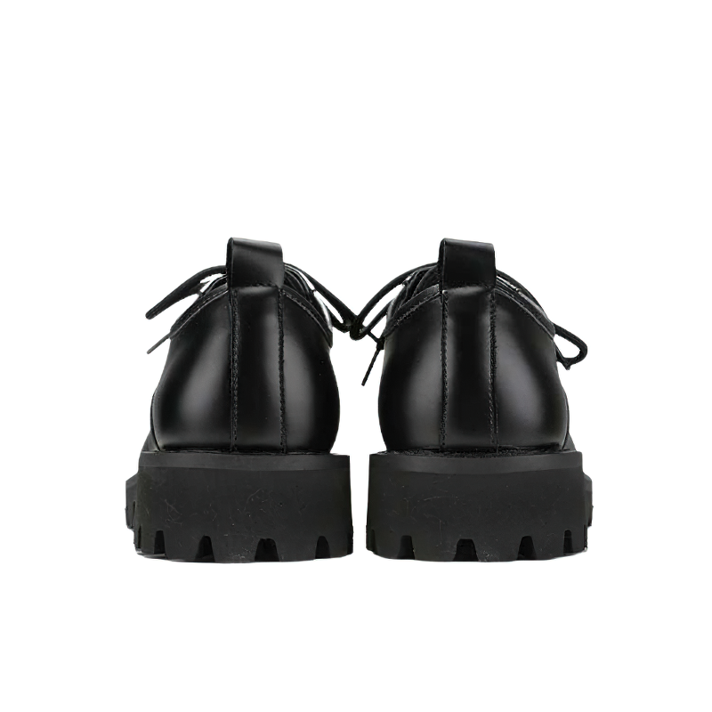 Casual Men's Real Leather Shoes Big Flatform / Fashion Round Boot / Stylish Male Footwear