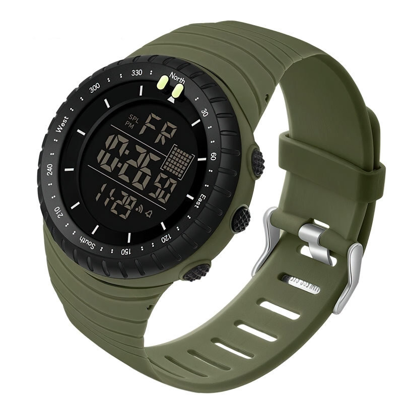 Casual Military Electronic Watch For Men / Multifunctional Shockproof And Waterproof Watch