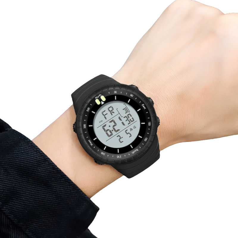 Casual Military Electronic Watch For Men / Multifunctional Shockproof And Waterproof Watch