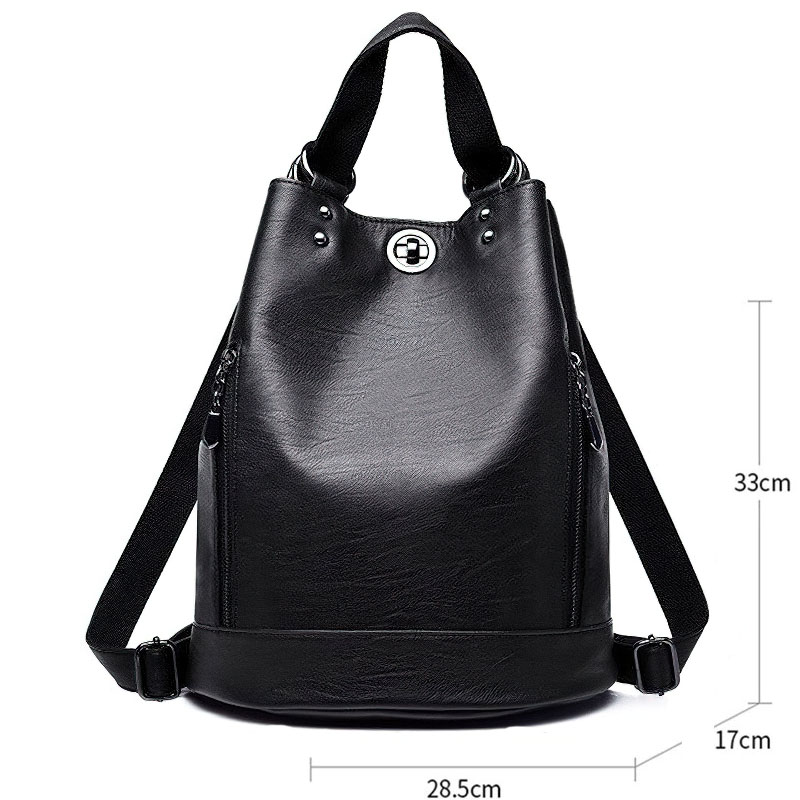Casual Women's Exquisite Design PU Leather Shoulder Bag / Fashion Capacity Backpack-Bookbag