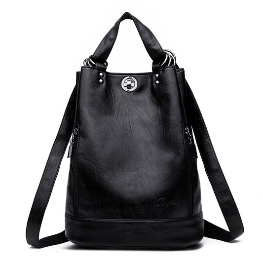 Casual Women's Exquisite Design PU Leather Shoulder Bag / Fashion Capacity Backpack-Bookbag