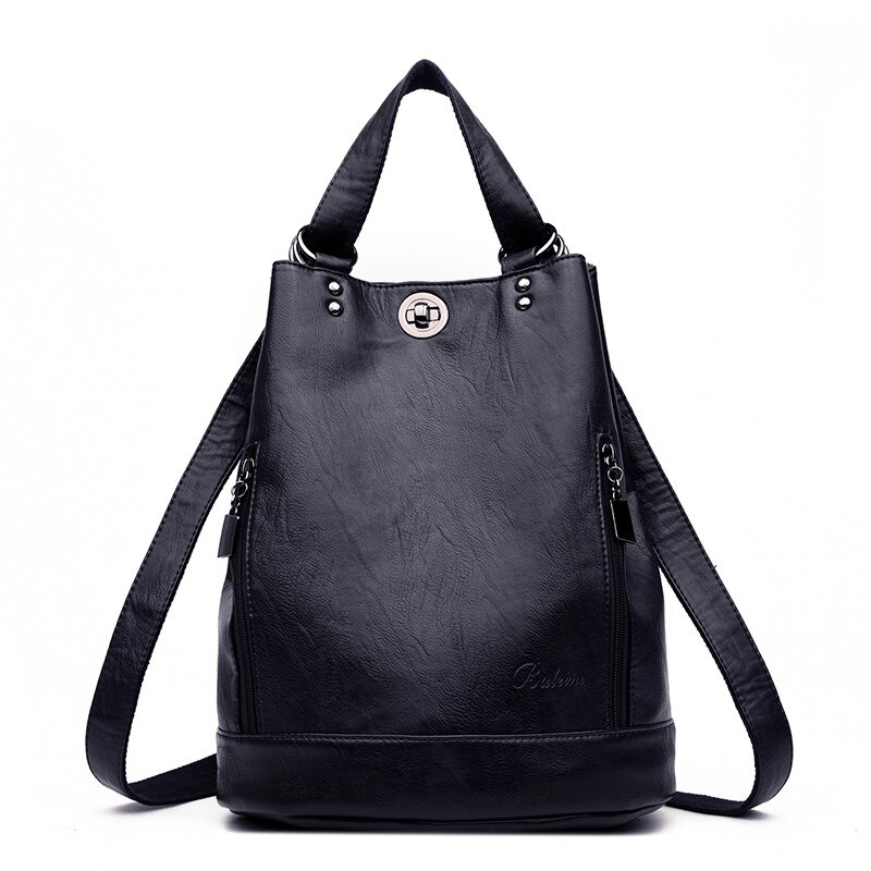 Casual Women's Exquisite Design PU Leather Shoulder Bag / Fashion Capacity Backpack-Bookbag