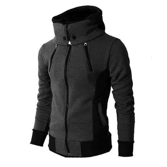 Casual Zipper Men's Hoodie / Fashion Slim Fit Hooded Outwear for Men