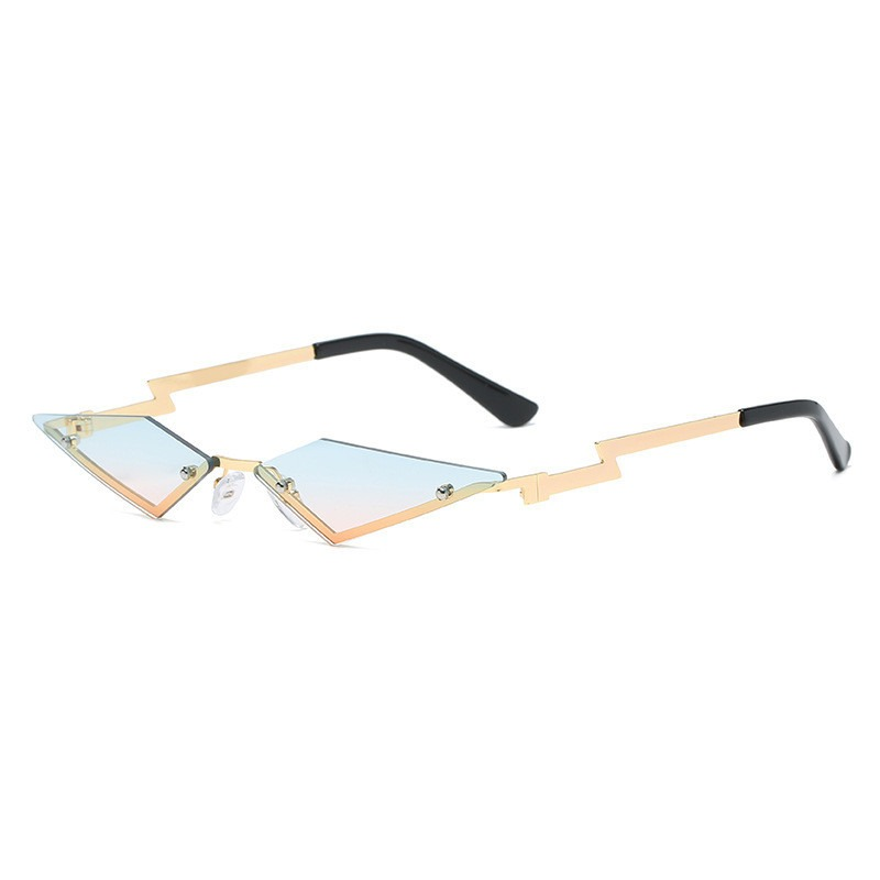 Cat Eye Sunglasses for Women and Men / Unique Rimless Mirror Frameless Punk Glasses