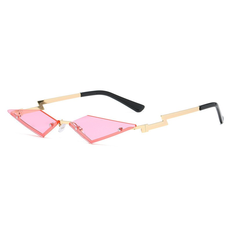 Cat Eye Sunglasses for Women and Men / Unique Rimless Mirror Frameless Punk Glasses