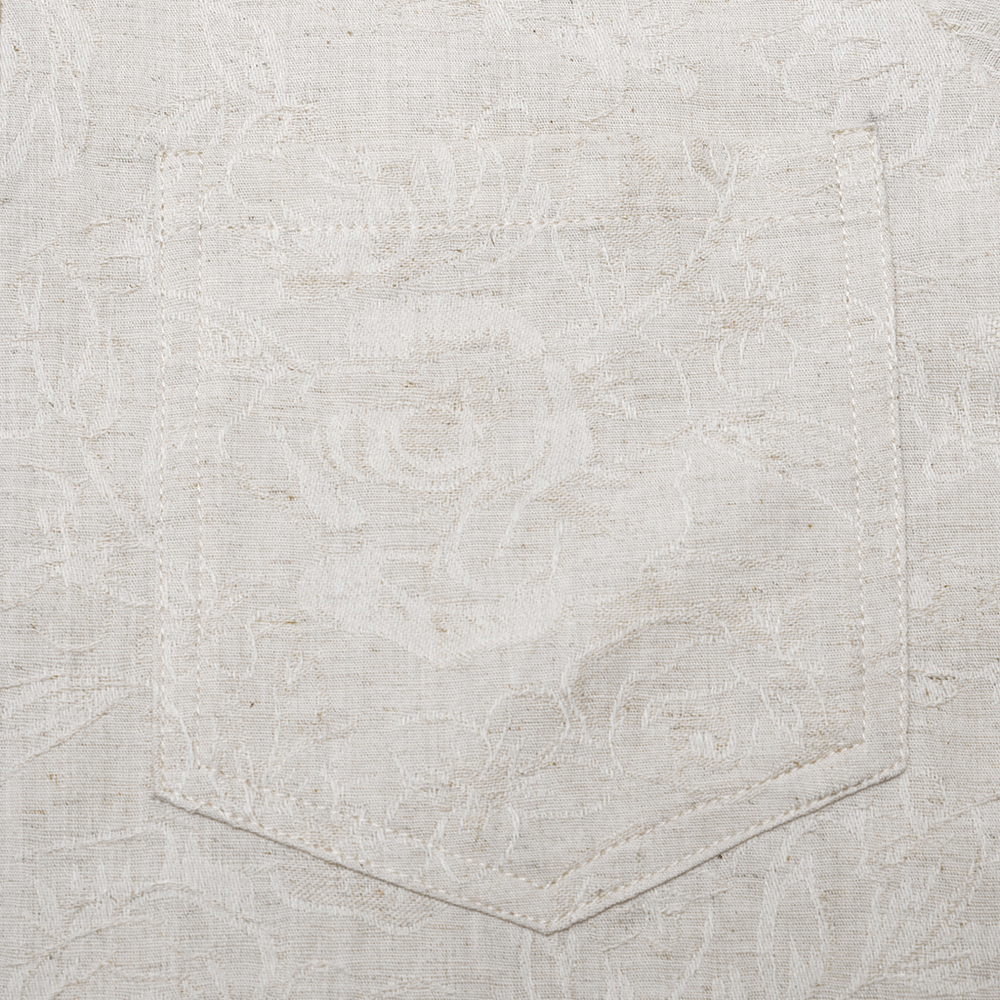 Chain Embellished Gothic Linen Shirt for Men