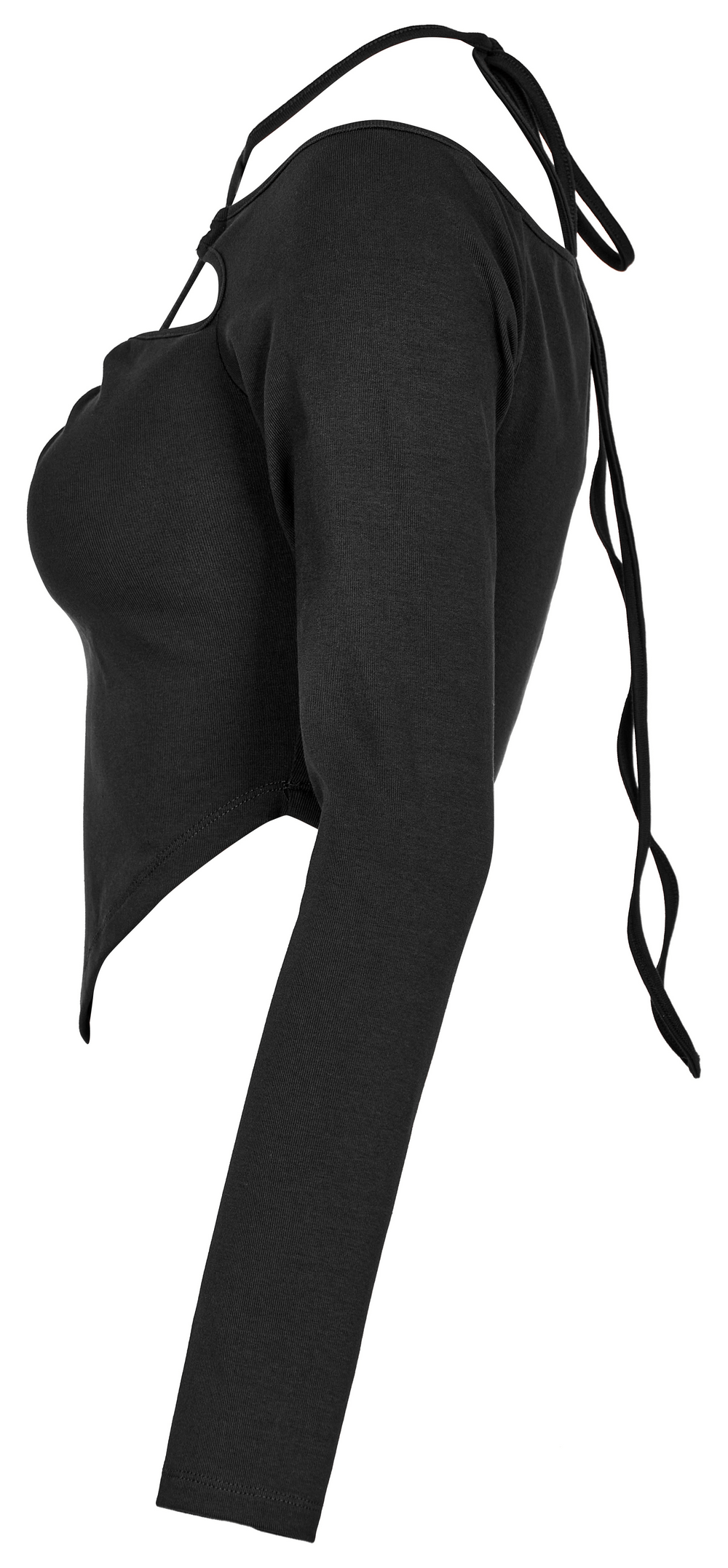 Chic Black Sweetheart Neck Off-the-Shoulder Top