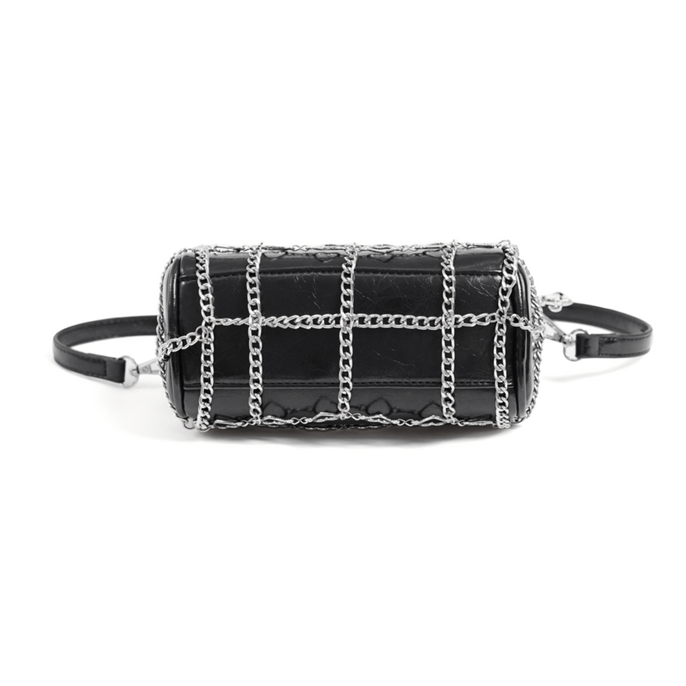 Chic Heart Pattern Chain Crossbody Bag for Women