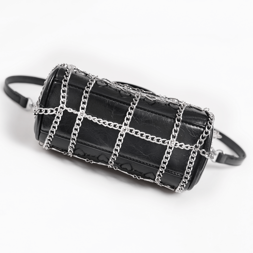 Chic Heart Pattern Chain Crossbody Bag for Women