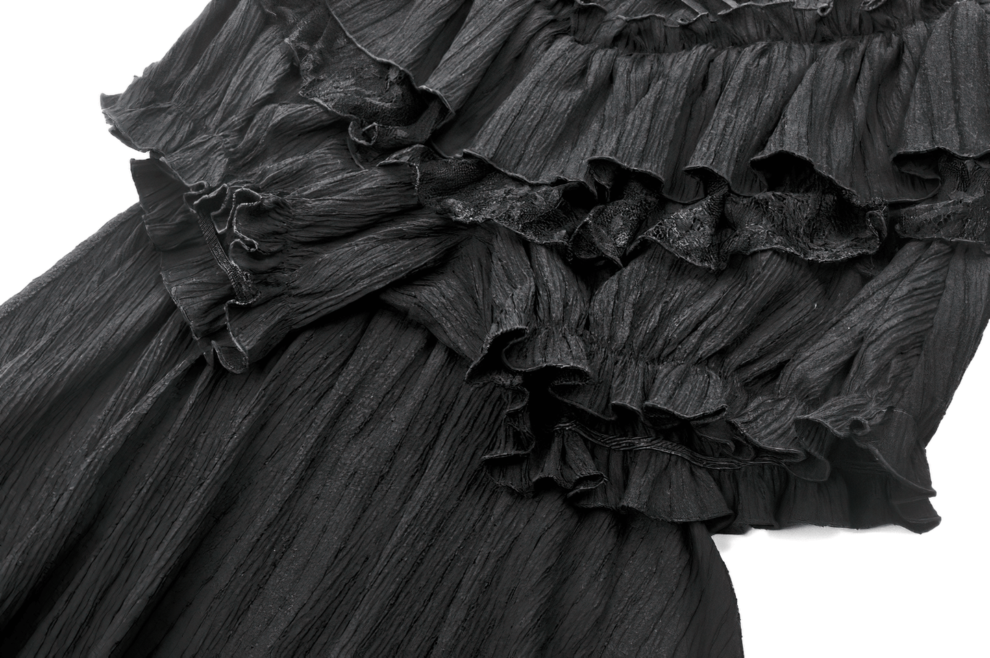 Chic Layered Ruffle Tailcoat Lantern Shorts for Women