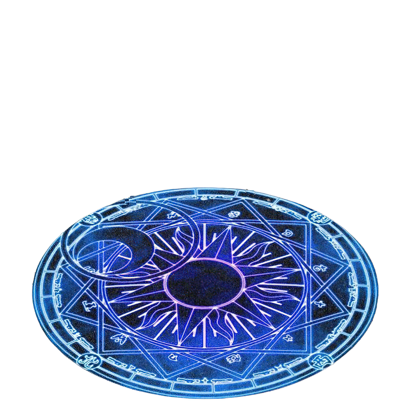 Circle Carpet With Gothic Print For Home / Stylish Rug Of Polyester / Alternative Fashion