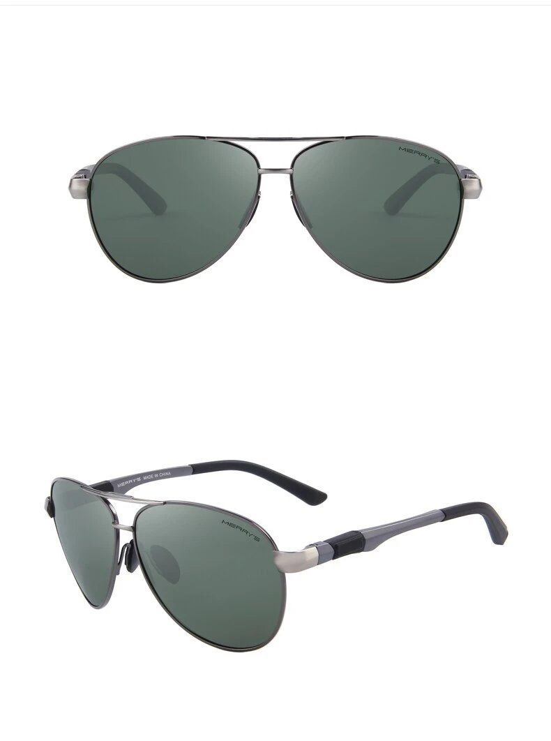 Classic Pilot HD Polarized Sunglasses For Driving Aviation with Alloy Frame