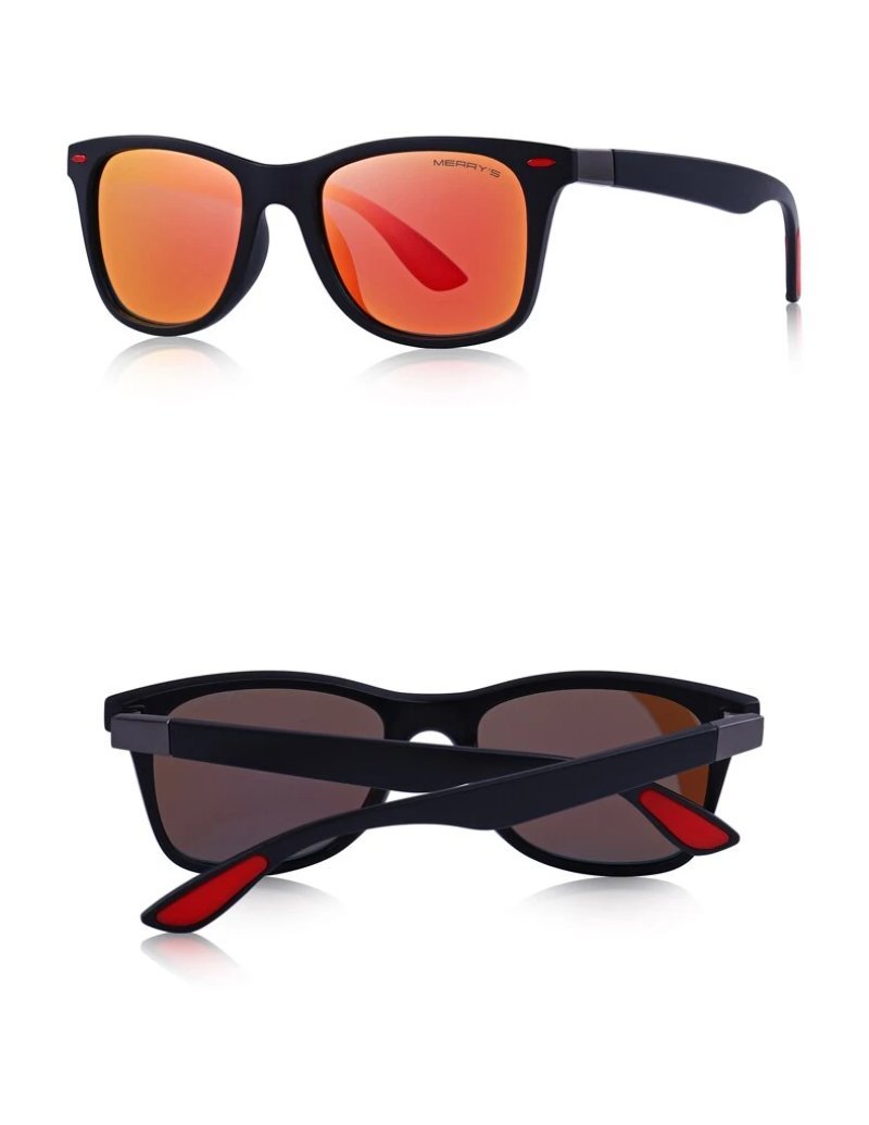 Lighter Design Polarized Sunglasses with Square Frame and 100% UV Protection