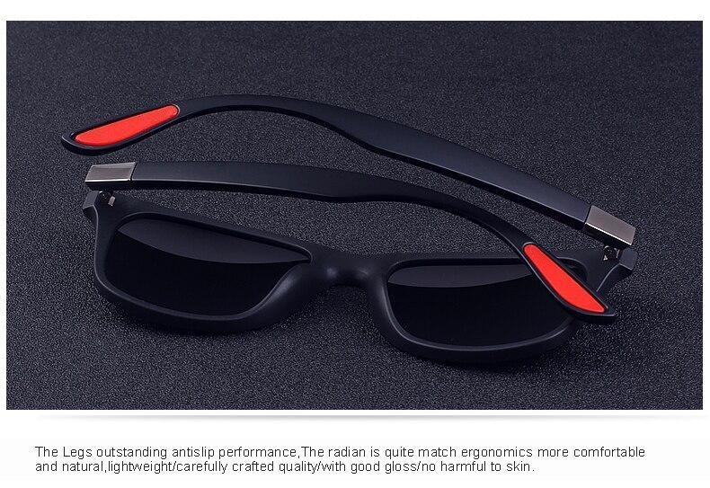 Lighter Design Polarized Sunglasses with Square Frame and 100% UV Protection