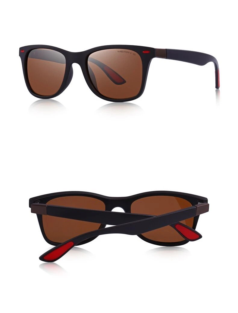 Lighter Design Polarized Sunglasses with Square Frame and 100% UV Protection