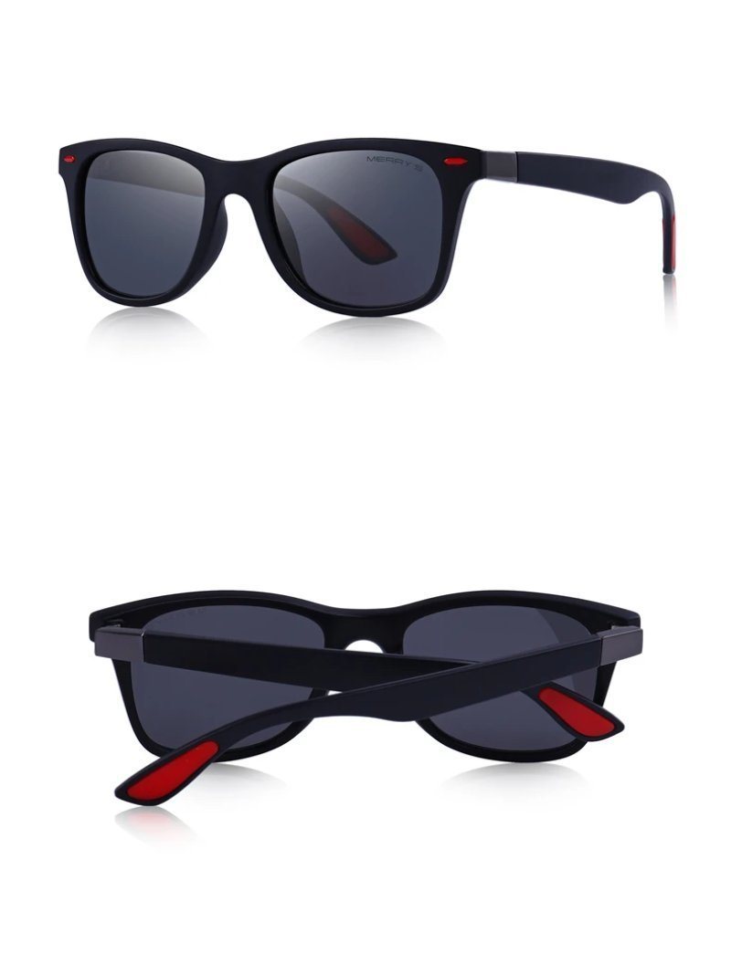 Lighter Design Polarized Sunglasses with Square Frame and 100% UV Protection