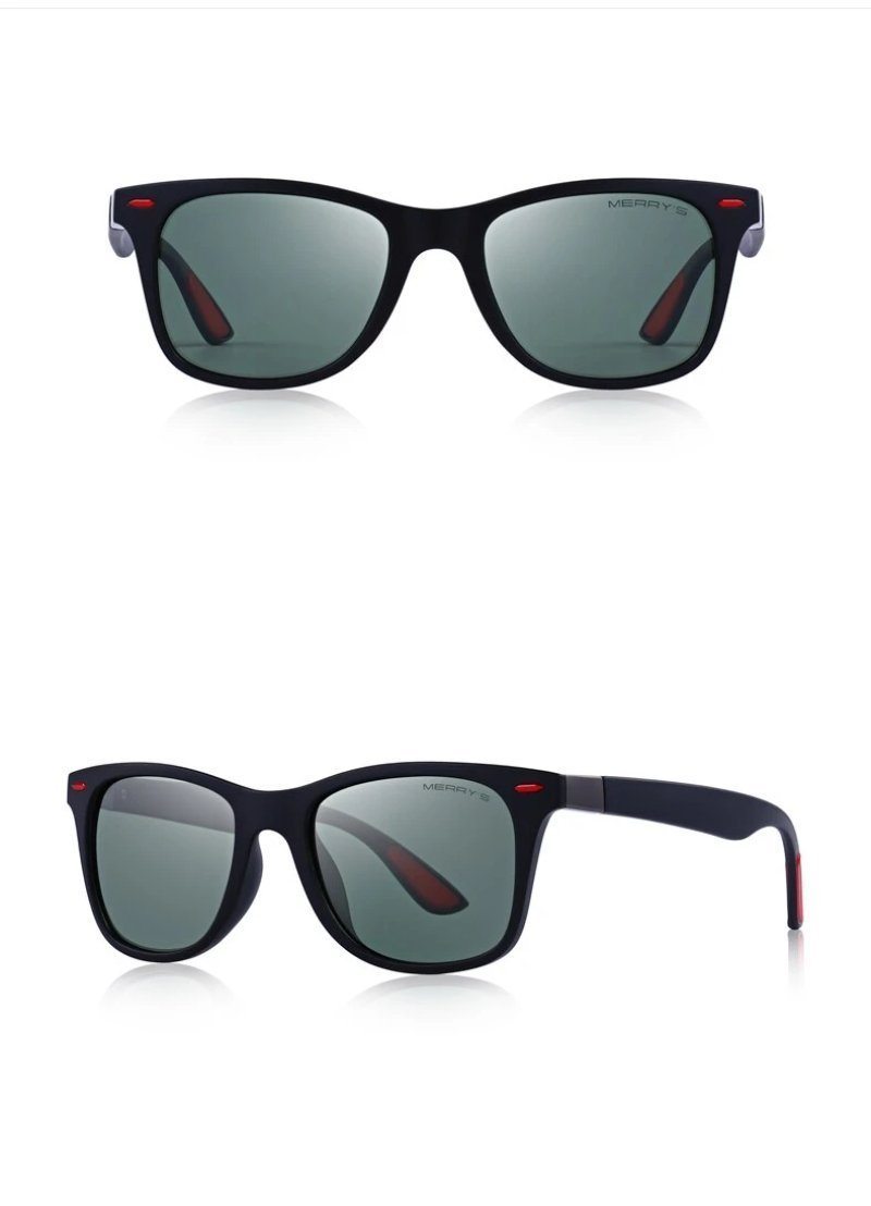 Lighter Design Polarized Sunglasses with Square Frame and 100% UV Protection