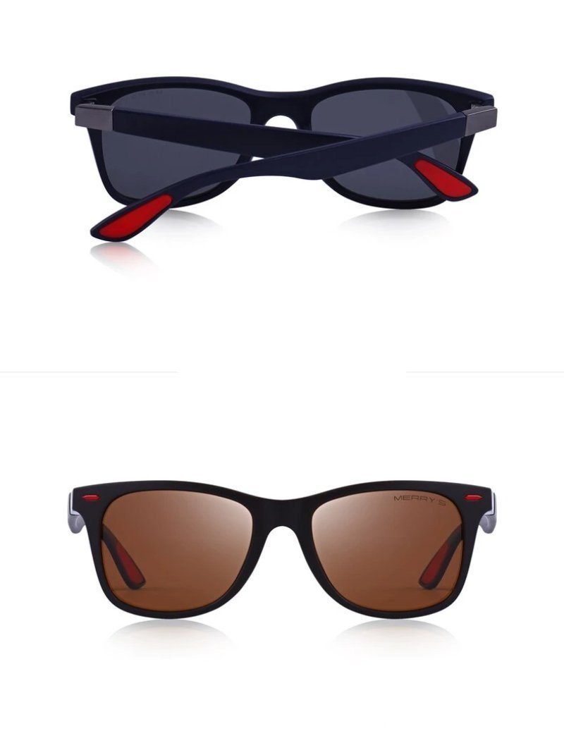 Lighter Design Polarized Sunglasses with Square Frame and 100% UV Protection