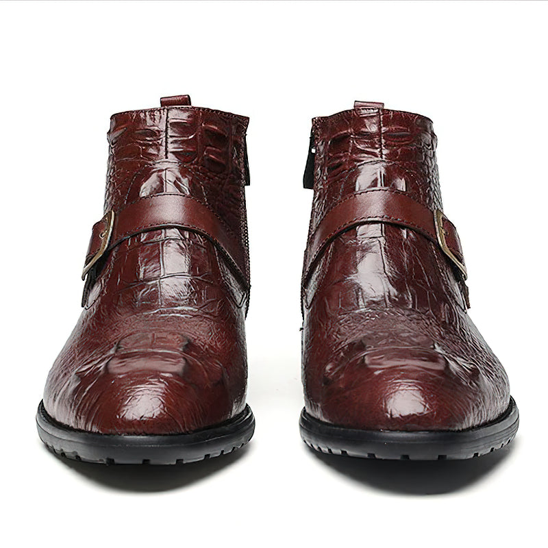 Lace Up Men's Boots / Genuine Leather Casual Winter Shoes