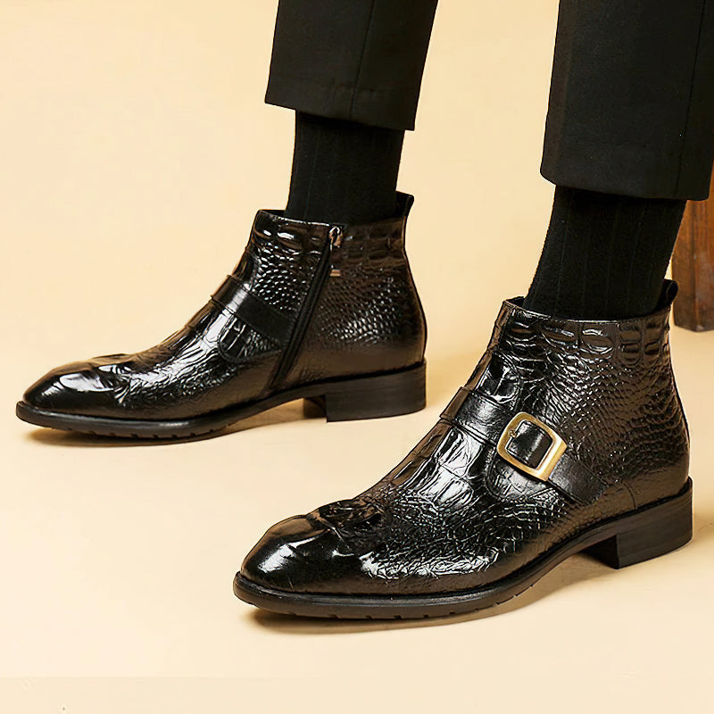 Lace Up Men's Boots / Genuine Leather Casual Winter Shoes