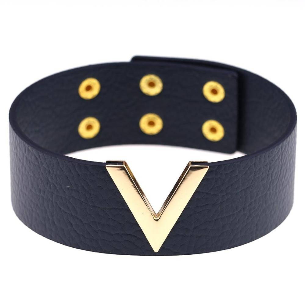 Cool Leather Collar Bondage Harness with V Metal / Handmade Oversized Punk Chockers