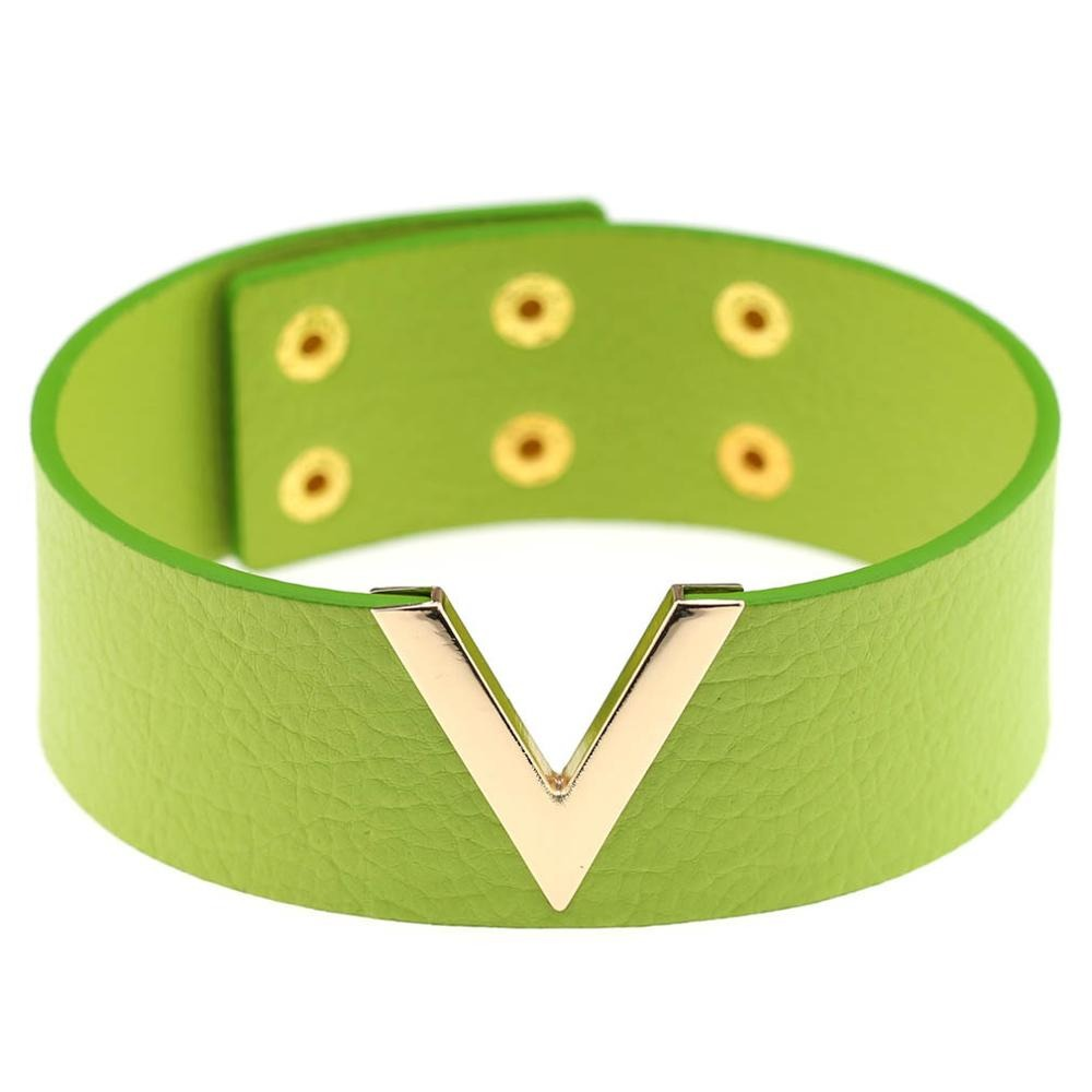 Cool Leather Collar Bondage Harness with V Metal / Handmade Oversized Punk Chockers