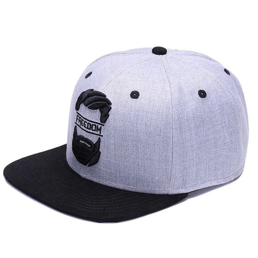 Cool Men's Cap With Embroidery Mustache / Streetwear Cap In Youth Style