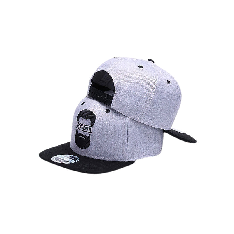 Cool Men's Cap With Embroidery Mustache / Streetwear Cap In Youth Style