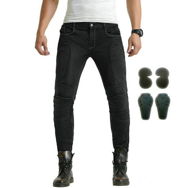 Cool Men's Motorcycle Pants / Biker Protection Pants / Rock Style Jeans For Men