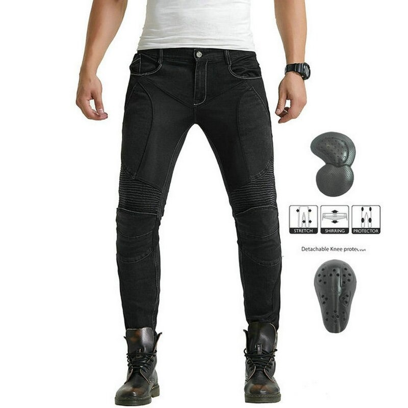 Cool Men's Motorcycle Pants / Biker Protection Pants / Rock Style Jeans For Men