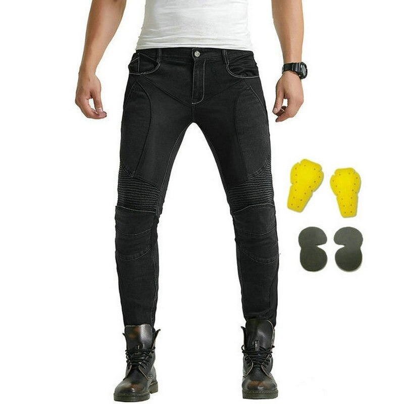 Cool Men's Motorcycle Pants / Biker Protection Pants / Rock Style Jeans For Men