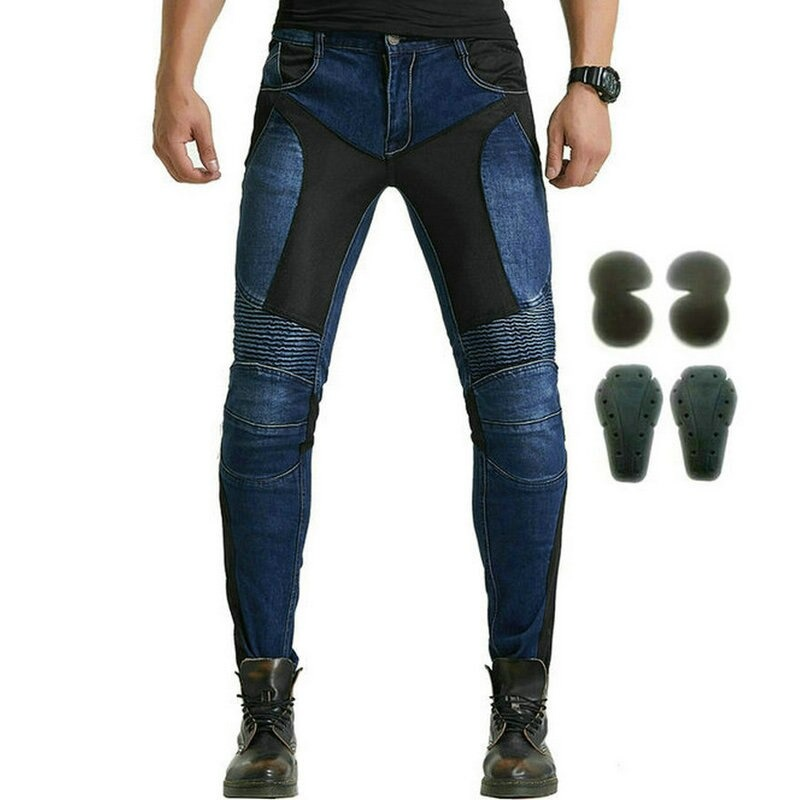 Cool Men's Motorcycle Pants / Biker Protection Pants / Rock Style Jeans For Men