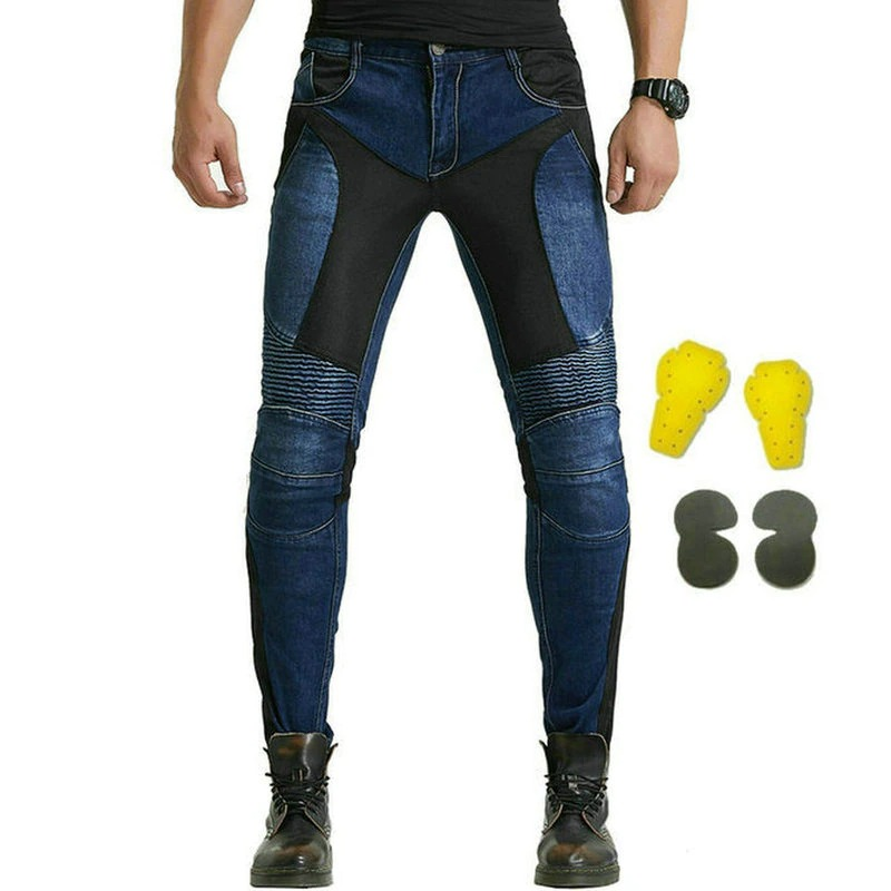Cool Men's Motorcycle Pants / Biker Protection Pants / Rock Style Jeans For Men