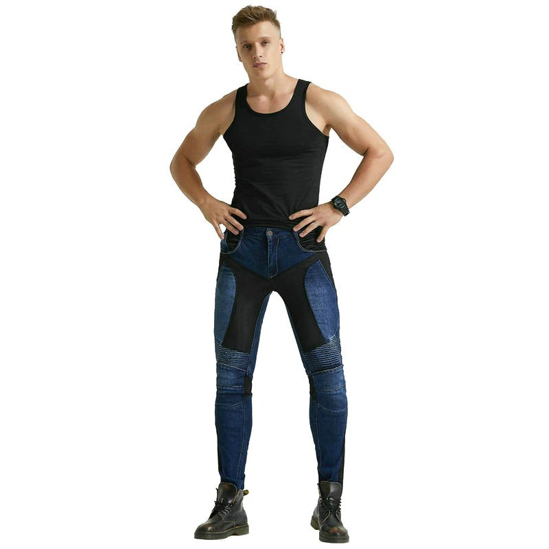 Cool Men's Motorcycle Pants / Biker Protection Pants / Rock Style Jeans For Men