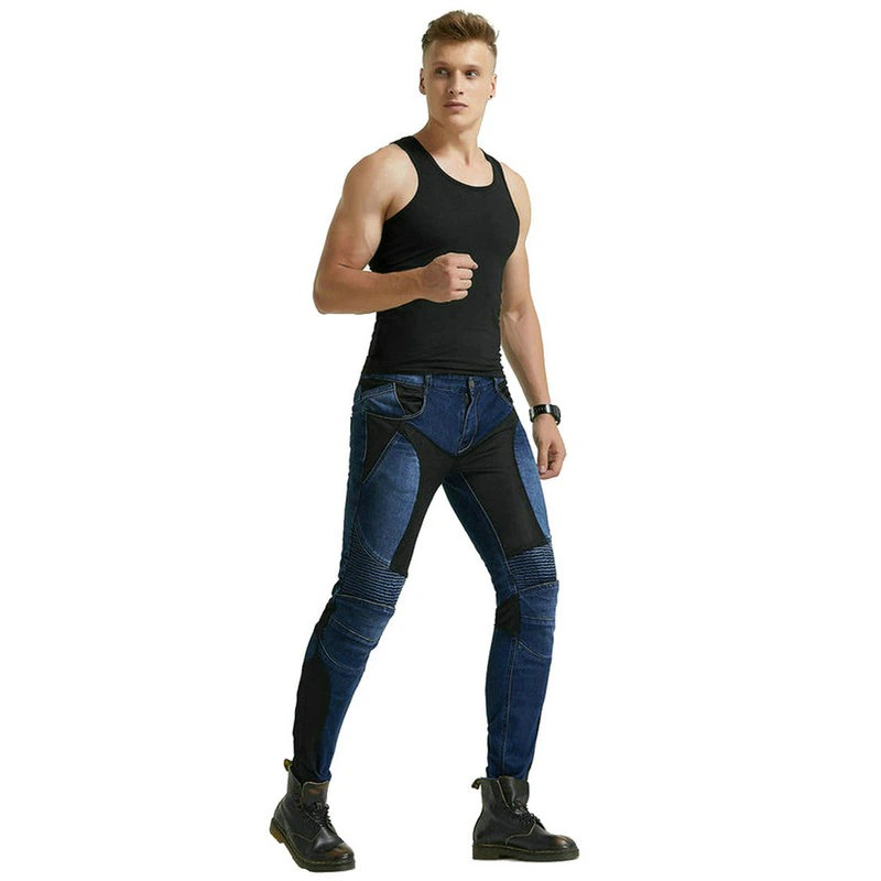 Cool Men's Motorcycle Pants / Biker Protection Pants / Rock Style Jeans For Men