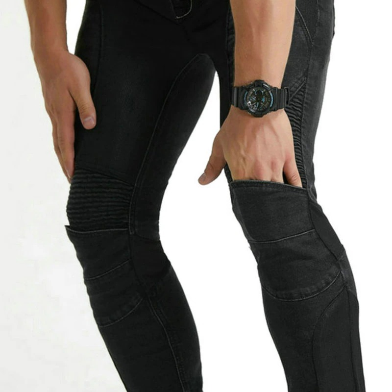 Cool Men's Motorcycle Pants / Biker Protection Pants / Rock Style Jeans For Men