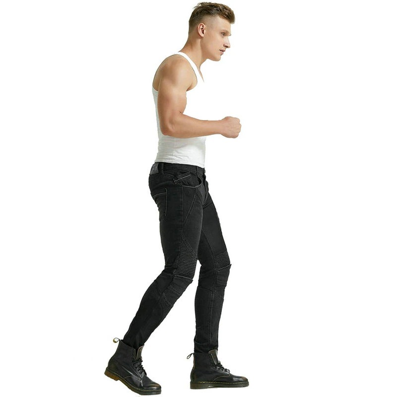 Cool Men's Motorcycle Pants / Biker Protection Pants / Rock Style Jeans For Men