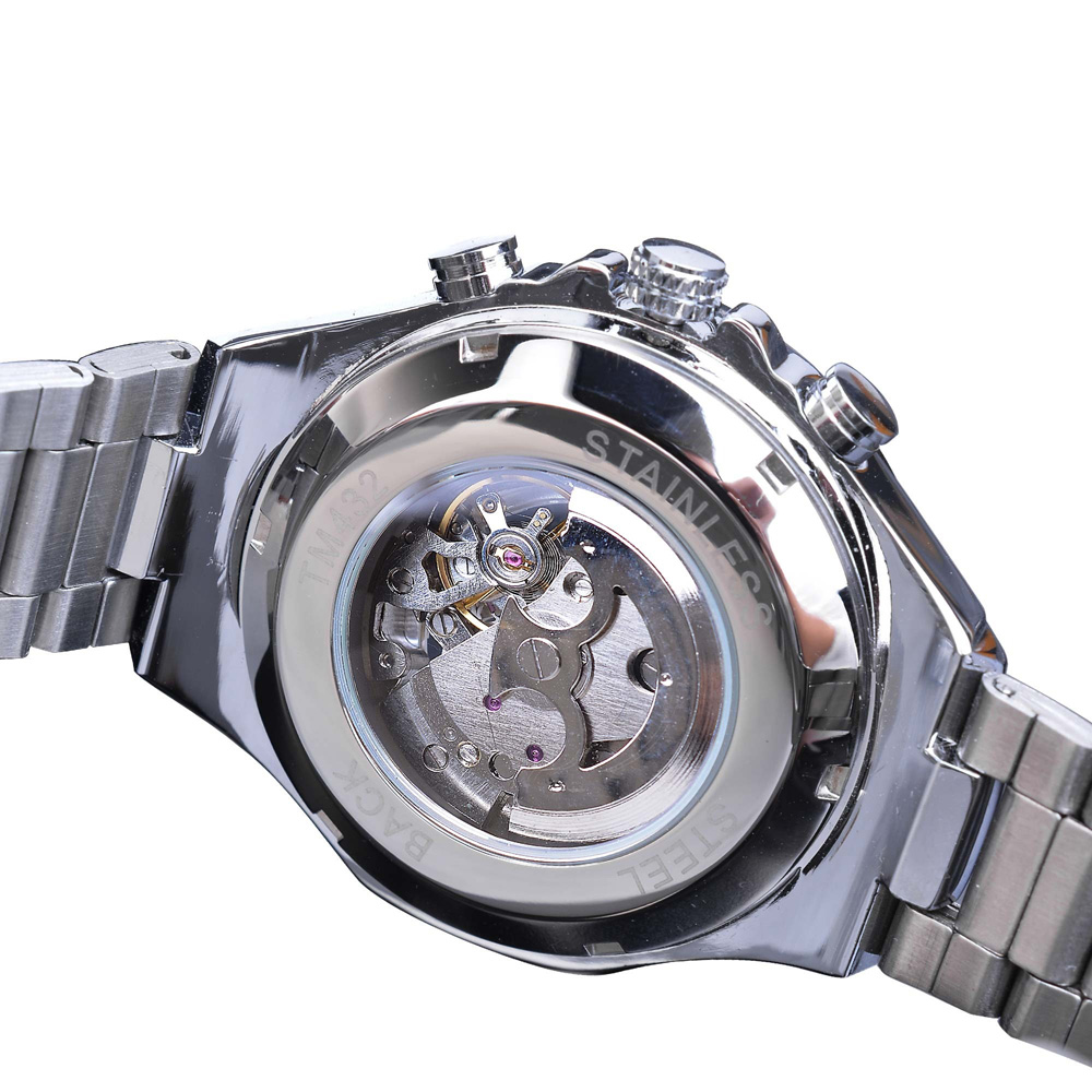 Cool Watch with Luminous Hands / Unisex Gothic Watch / Mechanical Watch with Skull