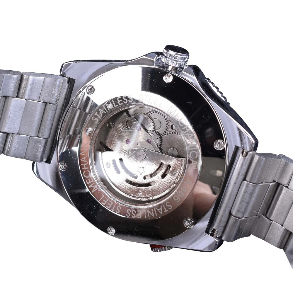 Cool Watch with Luminous Hands / Unisex Gothic Watch / Mechanical Watch with Skull