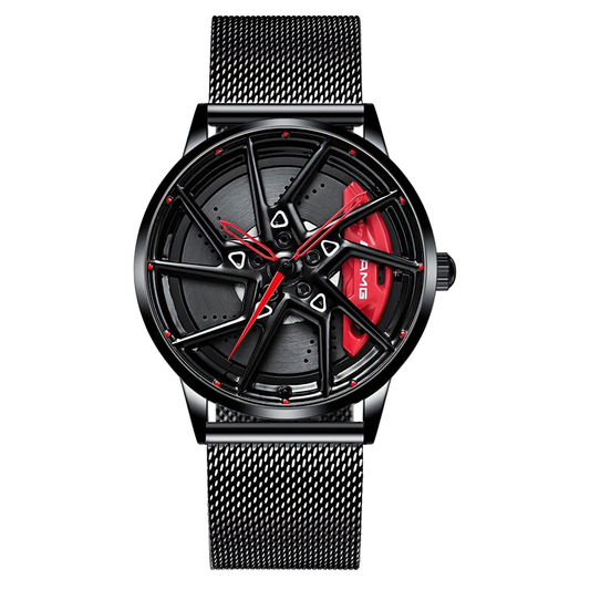 Creative Waterproof 3D Watch For Men / Male Sports Wristwatch Of Wheel Design