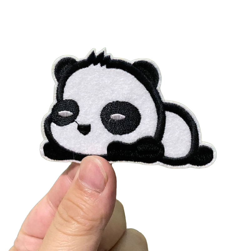 Cute Sleeping Panda Patch For Clothing / Unisex Stylish Embroidery / Animal Decal