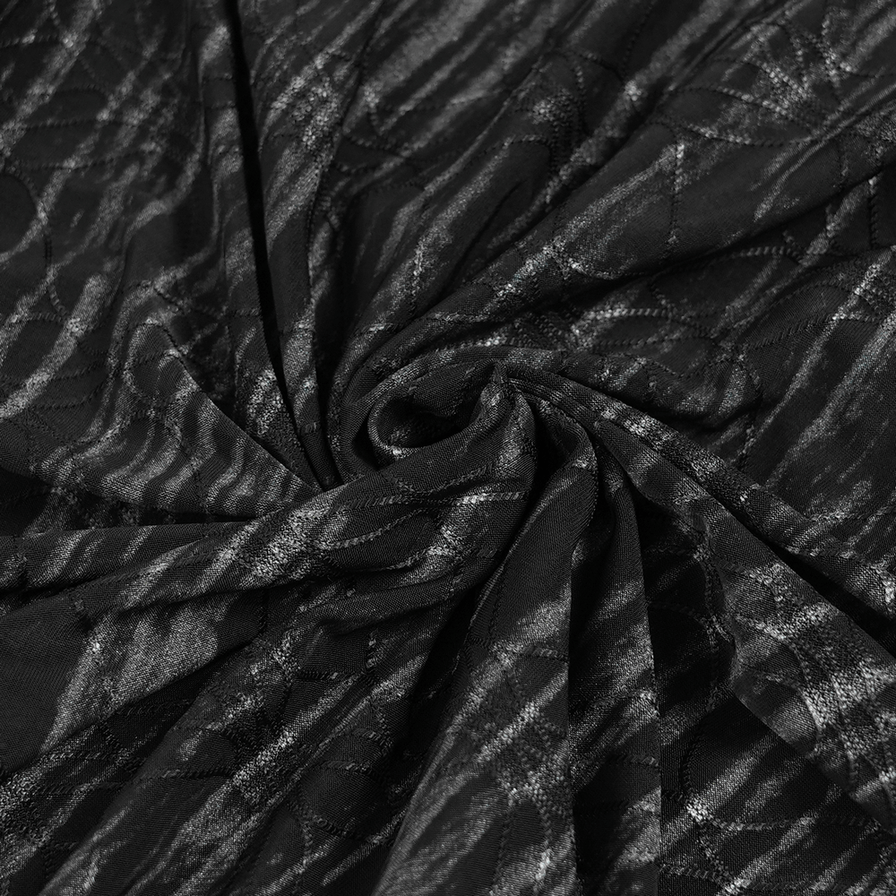 Cyberpunk Hooded Top with Straps and Asymmetric Hem