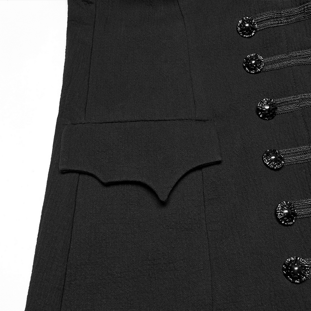 Dark Night Vampire Gentleman Vest with Bat Collar