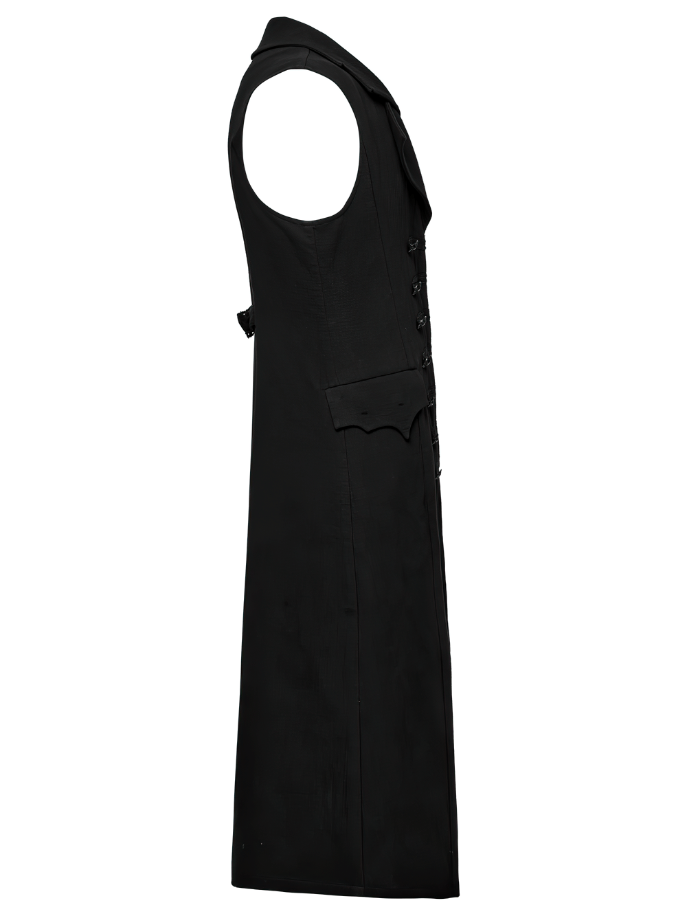 Dark Night Vampire Gentleman Vest with Bat Collar